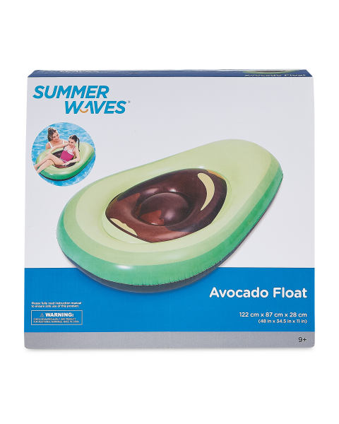 Summer Waves Avocado Pool Float
