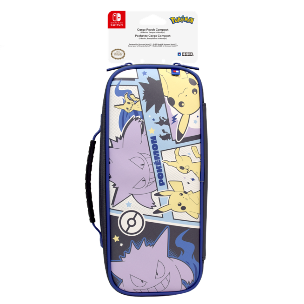 HORI Cargo Pouch Switch Compact - Pikachu, Gengar & Mimikyu