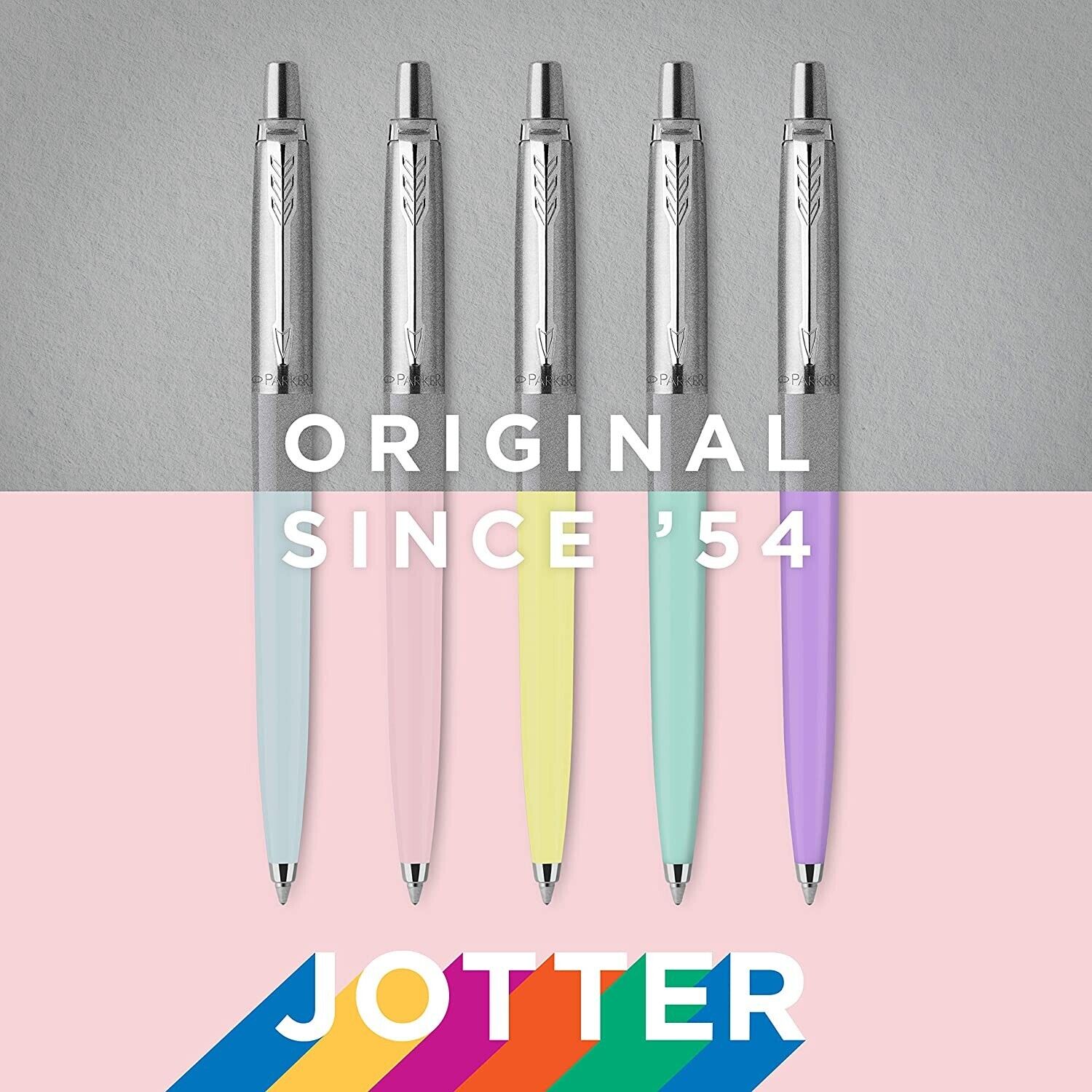 Parker Jotter Originals Ballpoint Pens Pastel Collection Mint and Purple