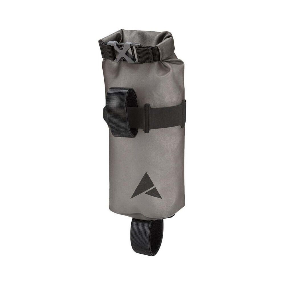 Altura Anywhere Cycling Dry Bag Smoke - 1 Litre: A versatile, waterproof dry bag for cycling, featuring a roll-top closure, welded seam construction, and compatibility with Vortex Grip Straps. Translucent smoke grey fabric adds style and functionality.