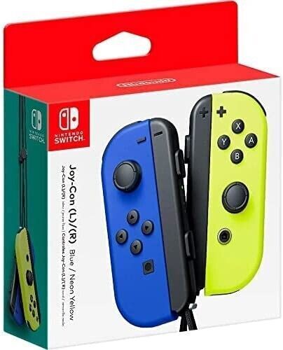 Nintendo Switch Pair of Joy-Con Controllers Left Blue/Right Neon Yellow