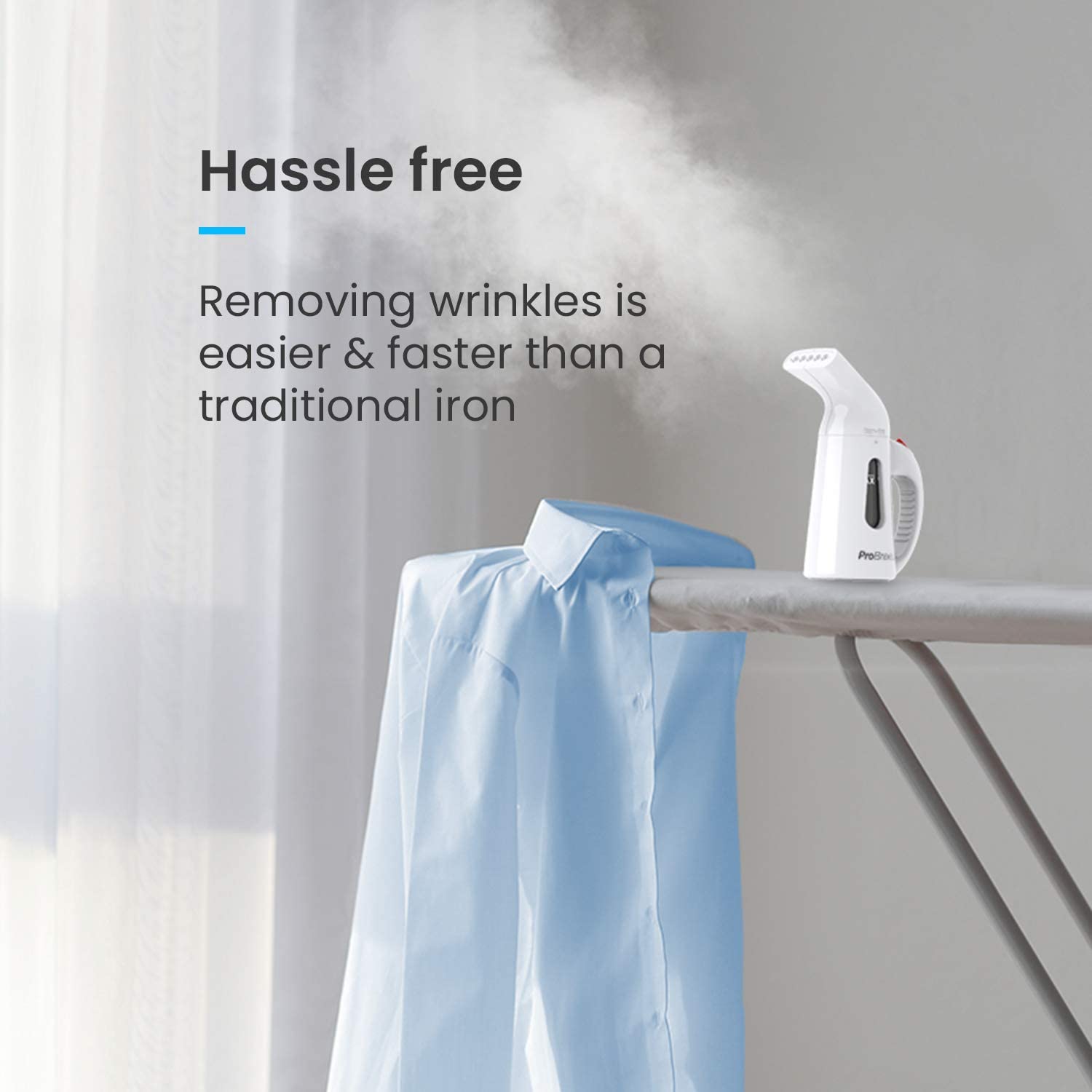 Pro Breeze Garment Steamer 850 Watt. Compact and Portable Handheld Fabric Steamer