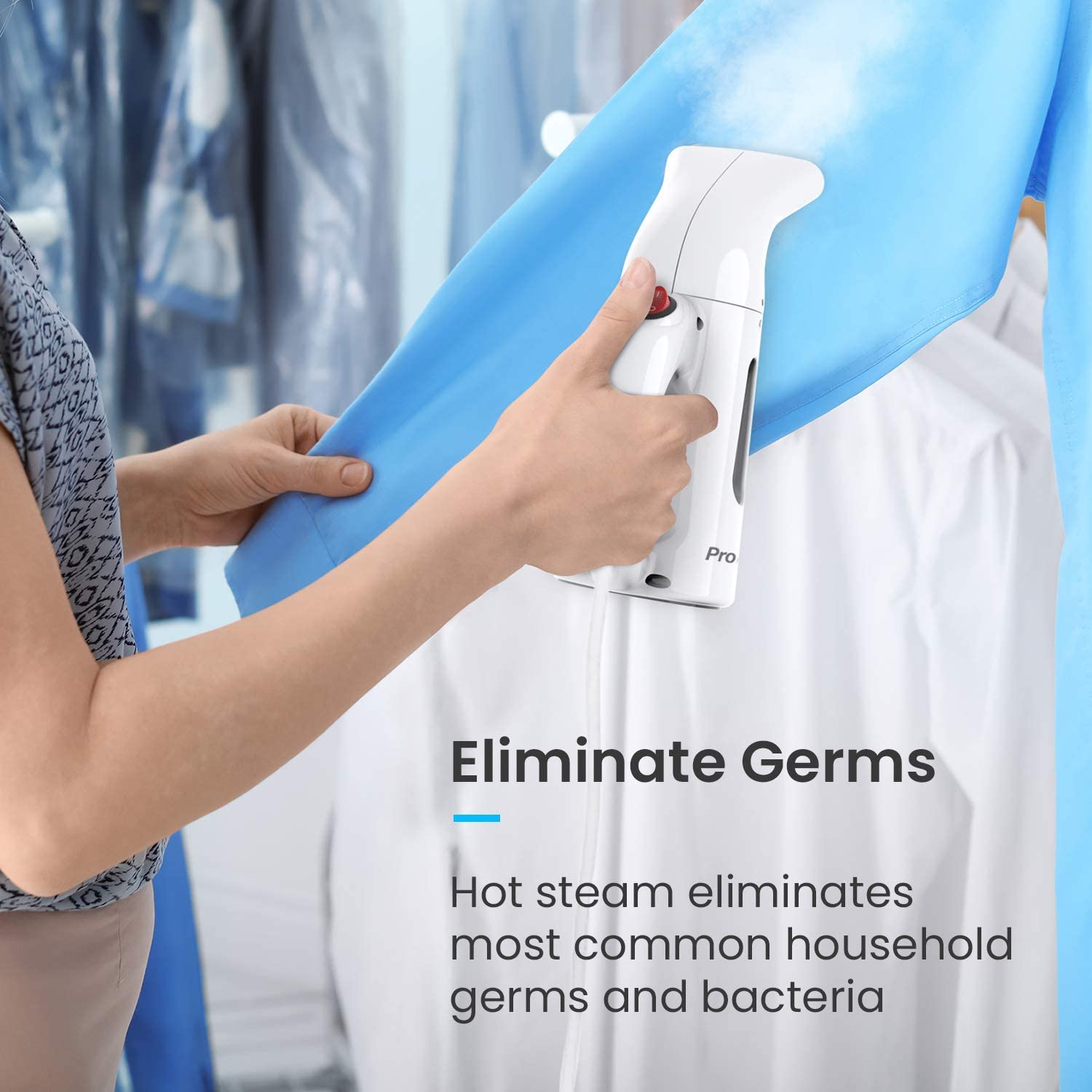 Pro Breeze Garment Steamer 850 Watt. Compact and Portable Handheld Fabric Steamer