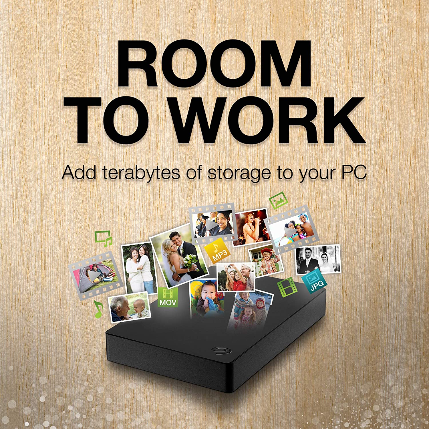 Seagate Retail 4TB Portable Hard Disk Drive - Dark Grey (STGX4000400)