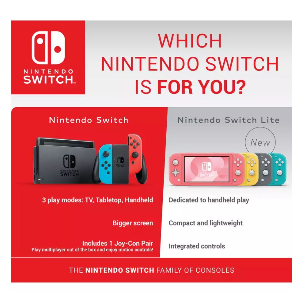 Nintendo Switch Lite Handheld Console - Turquoise