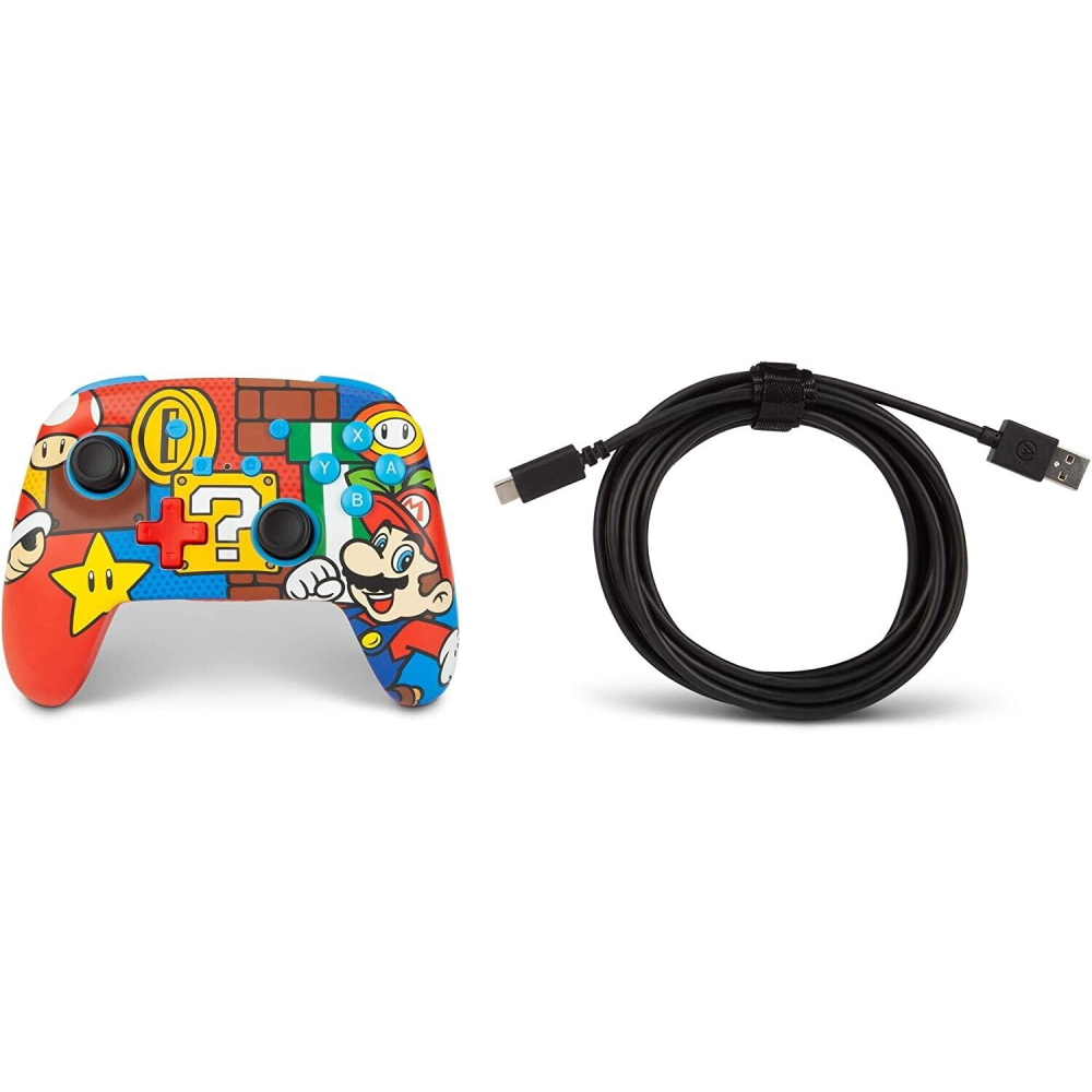 PowerA Enhanced Wireless Controller for Nintendo Switch – Mario Pop Nintendo