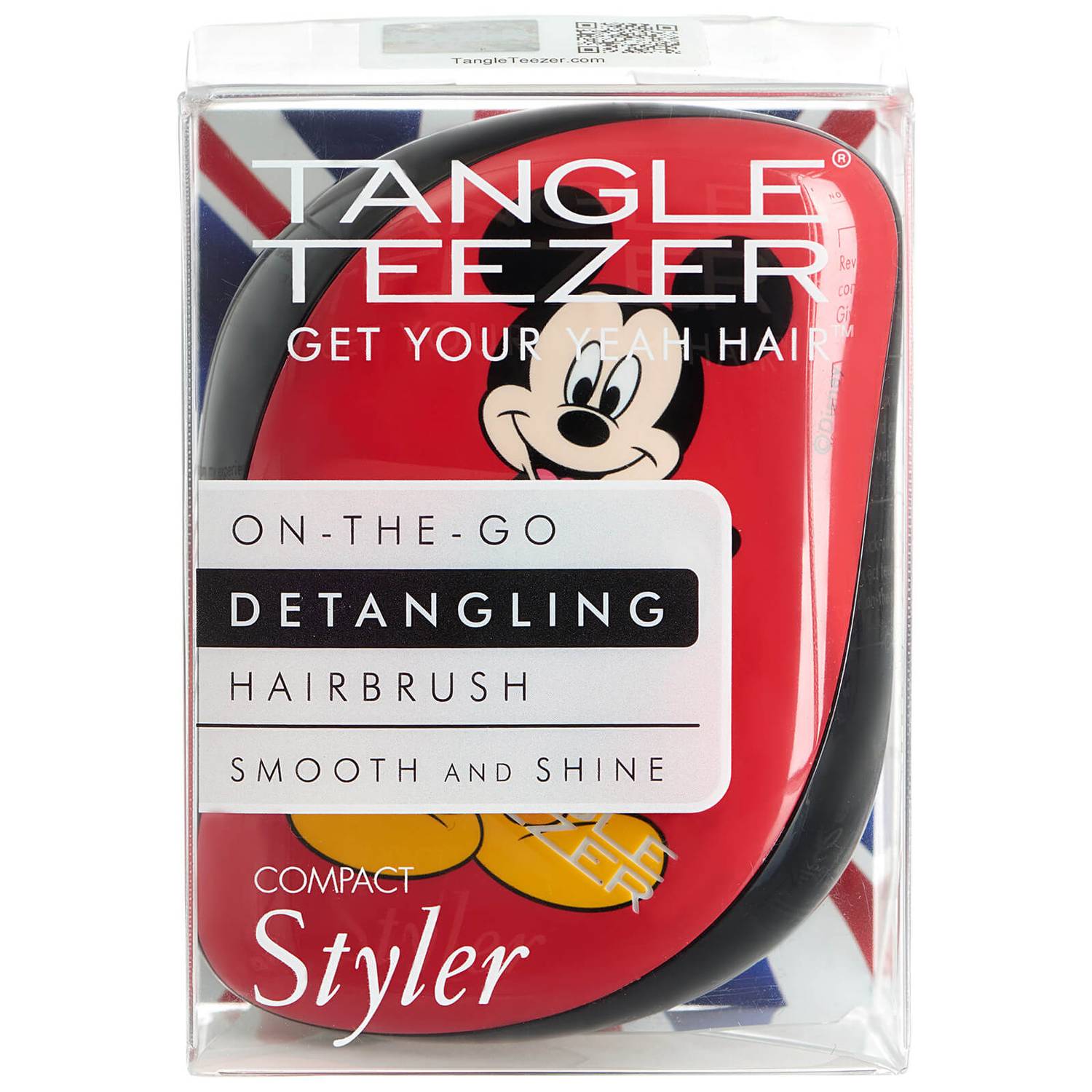Tangle Teezer Mickey Mouse Compact Styler Detangling Hairbrush