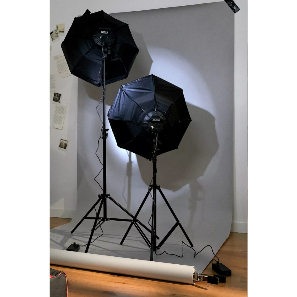 Fotodiox 2-Light LED Photo and Video Softbox Continuous Dimmable Lighting Kit