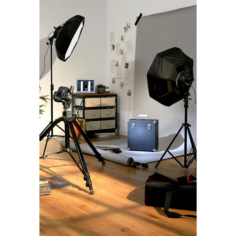 Fotodiox 2-Light LED Photo and Video Softbox Continuous Dimmable Lighting Kit