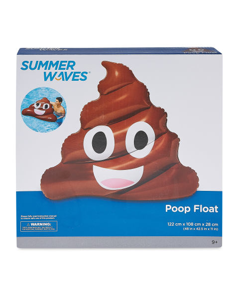 Summer Waves Poop Emoji Pool Float