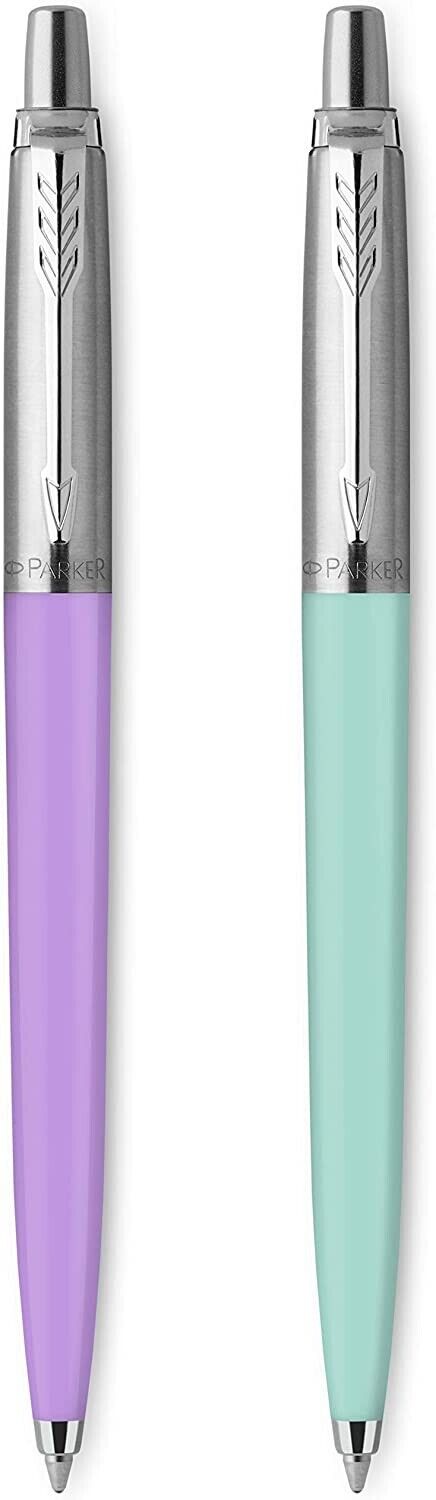 Parker Jotter Originals Ballpoint Pens Pastel Collection Mint and Purple