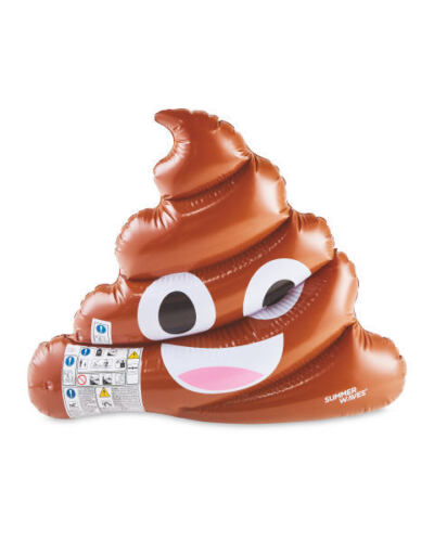 Buy Summer Waves Poop Emoji Pool Float
