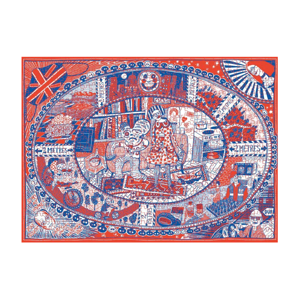 Grayson's Art Club Tea Towel Jigsaw by Grayson Perry - 750 Pieces