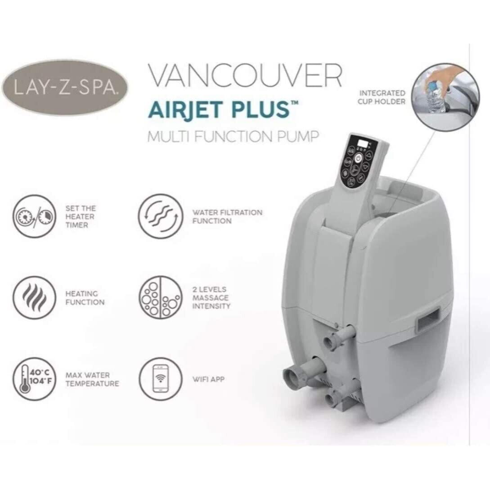 Lay-Z Spa Vancouver Airjet Hot Tub 5 Adults